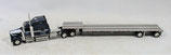 DCP Midwest Semi Truck with Drop Deck Flatbed Trailer 1/64