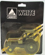 White 195 with Duals Tractor Silver & Black 1/64