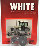 White 195 with Duals Tractor Silver/Gray 1/64