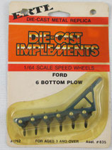 Ford Implement Plow 6 Bottom 1/64 scale Ertl