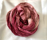 Seidencrash Schal flamingo rose beere