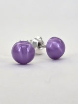 Ohrstecker „Purple Shine“ – Brillantes Lila & Edelstahl