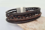 Herrenarmband Braun 20mm