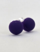 Ohrstecker „New Dark Purple“ Matt – Samtiges Violett & Edelstahl