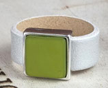 Lederring "Ice & Pistachio"