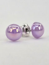 Ohrstecker „Light Violet AB“ – Irisierendes Flieder & Edelstahl