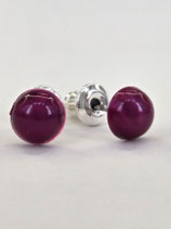 Ohrstecker „Fuchsia Shine“ – Strahlendes Pink & Edelstahl