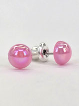 Ohrstecker „Rose AB“ – Irisierender Zauber & Edelstahl