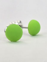 Ohrstecker „Apple Green“ Matt – Frisches Design & Edelstahl