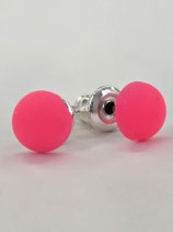 Ohrstecker „Rose Matt“ – Knallige Farbkraft & Edelstahl
