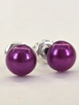 Ohrstecker „Dark Amethyst“ – Edles Tiefviolett & Edelstahl