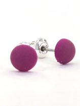 Ohrstecker „Fuchsia Pink“ Matt – Samtige Farbintensität & Edelstahl