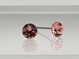 4mm Edelstahl Ohrstecker Swarovski Elements rosa