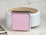 Lederring "Ice & Rose"