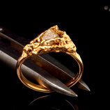 Ring mit Rohdiamant klein