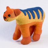 Bären-Tiger Hugo - Orange/gelb/blaue Streifen