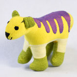 Bären-Tiger Hugo - gelb/weiß/grün/lila Streifen