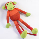 Affe Felix - orange/rot/hellgrün