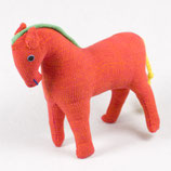 Pferd Lena - Vintage Rot, grüne Mähne