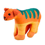 Bären-Tiger Hugo - Orange/gelb/grüne Streifen