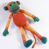 Affe Felix - orange/gelb/dunkelgrün