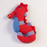 Seepferd Lina - rot/blau/gestreift