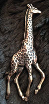 Giraffen Brosche Silber