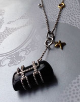 Trendy Kette mit Onyx