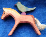 Pferd und Vogel aus Holz