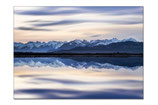 Leinwandbild 50x70cm "Bodensee-Alpenspiegelung"