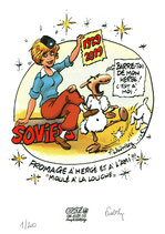 Souvenir des Amis d'Hergé 2019 - Ex-libris numéroté et signé