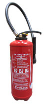 Extincteur à poudre ABC 6 Kg  polyvalente (Pression Auxiliaire)