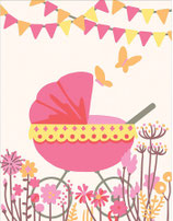 CA3 366 CARROZZINA ROSA