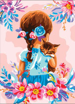 CA6 335 BIMBA CON GATTINO
