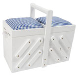 PRY 612578 CESTINO PORTALAVORO IN LEGNO BIANCO