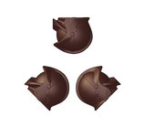 Moule chocolat casque pompier de Paris x3