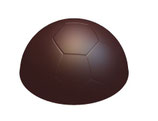 Molde de chocolate de 1 medio balón de fútbol