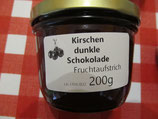 Kirschen-dunkle Schokoladen Fruchtaufstrich 200g--F117