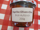 Paprika-schwarze Oliven-Chia Brotaufstrich 200g --H26