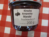 Sauerkirschen mit Mandeln & Amaretto-Likör Fruchtaufstrich 200g-- F116