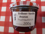 Erdbeer-Ananas-Vanille Fruchtaufstrich 200g --F217