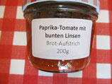 Paprika-Tomaten-bunter Linsen Brotaufstrich 200g--H29