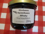 Himbeere-Heidelbeere-Whisky Fruchtaufstrich 200g --F214