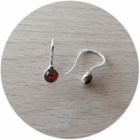 Natur-Bernstein Ohrringe 925 Sterling Silber Nr. 6