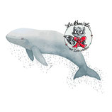 Wärmflasche "Wale und Delfine" #09
