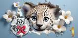 3D Tasse "Tiger / Löwe / Gepard" #08