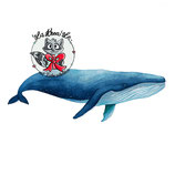 Wärmflasche "Wale und Delfine" #08