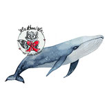 Wärmflasche "Wale und Delfine" #07