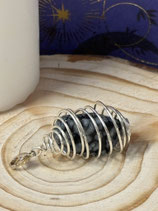 Pendentif Obsidienne neige - Ancrage & Protection