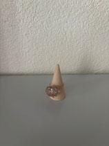 Bague “Ancrage Sacré” – Quartz Fumé & Fil